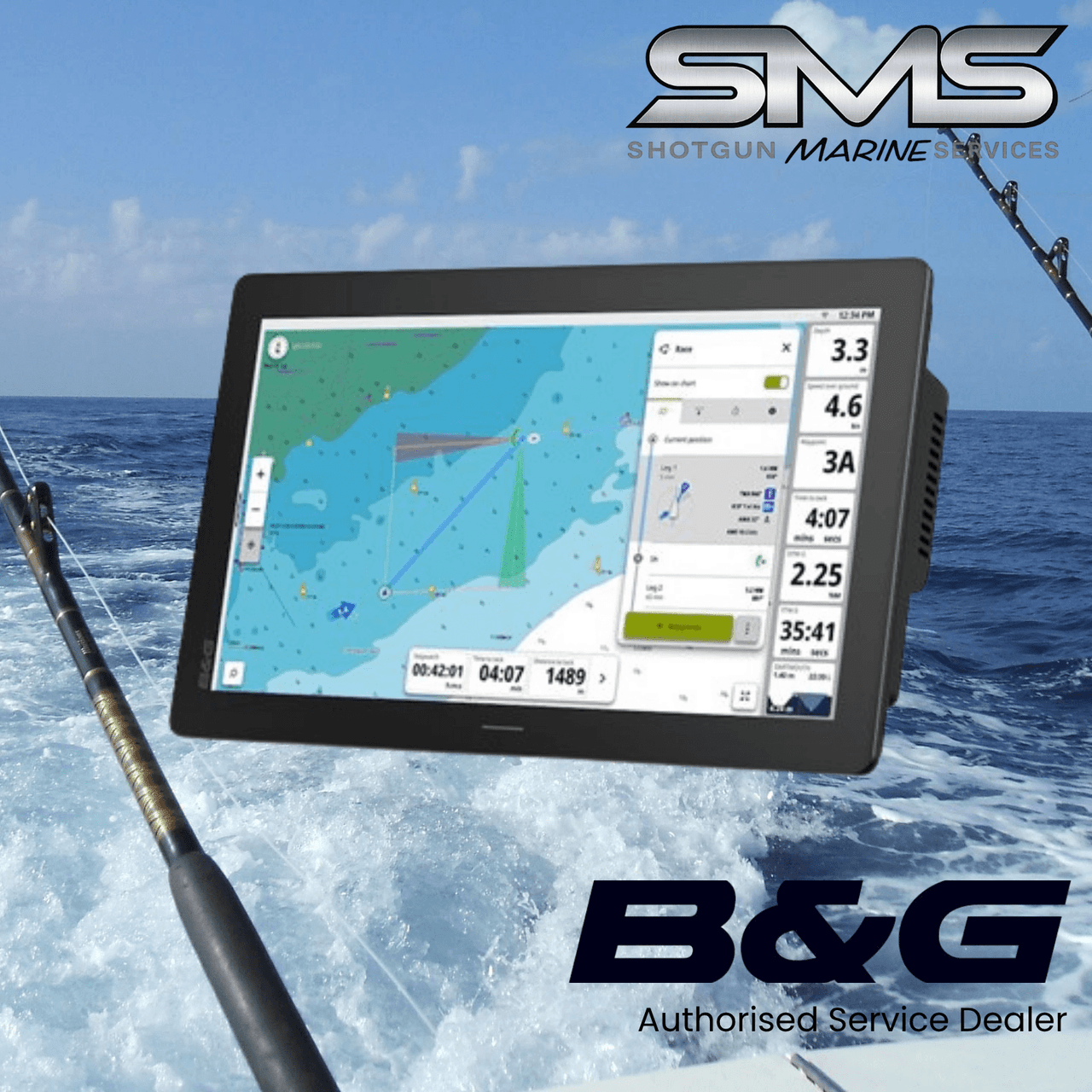 B&G Zeus SRX 16 Glass Helm MFD navigation display installed by Shotgun Marine Services Port Macquarie NSW