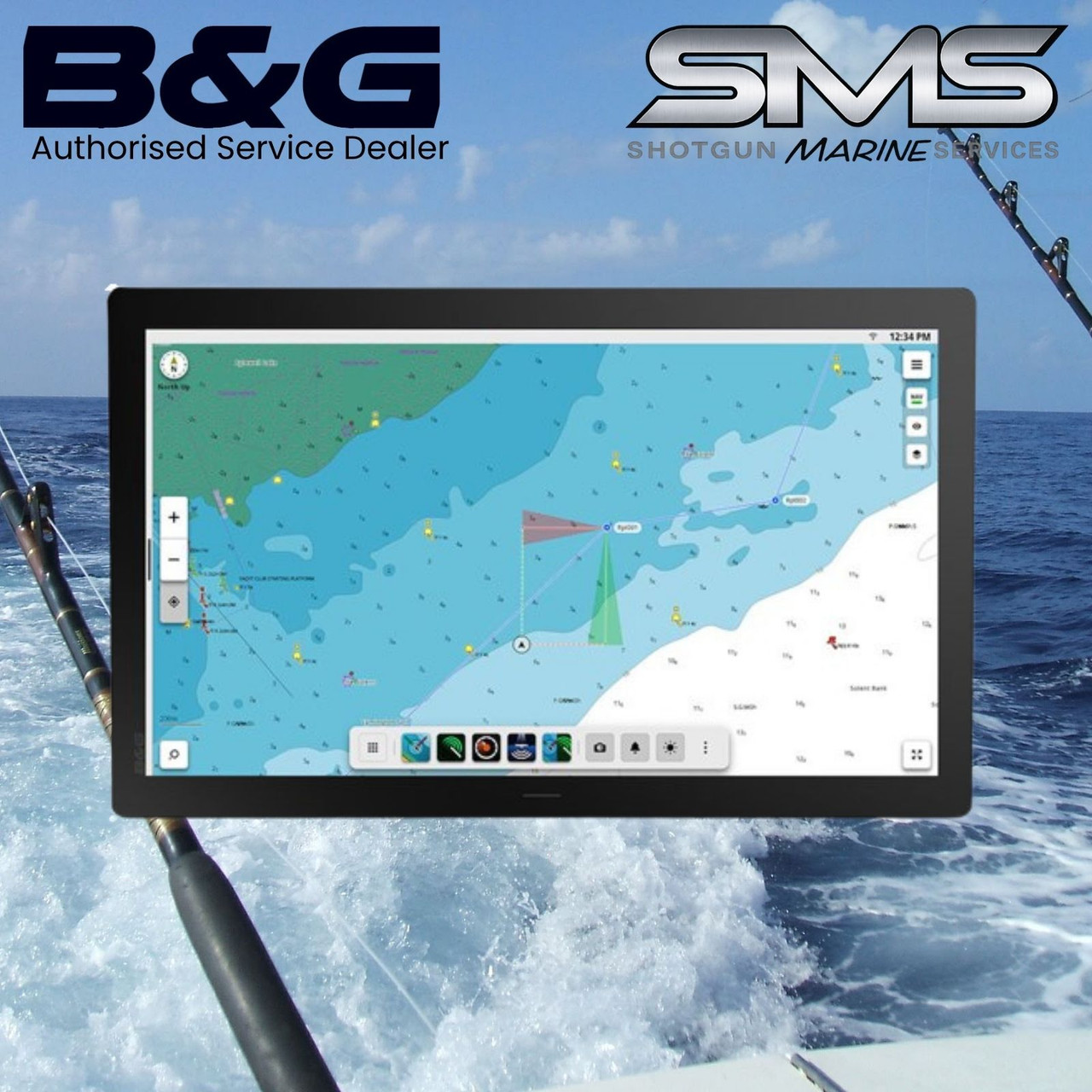 B&G Zeus SRX 22 Glass Helm MFD navigation display installed by Shotgun Marine Services Port Macquarie NSW
