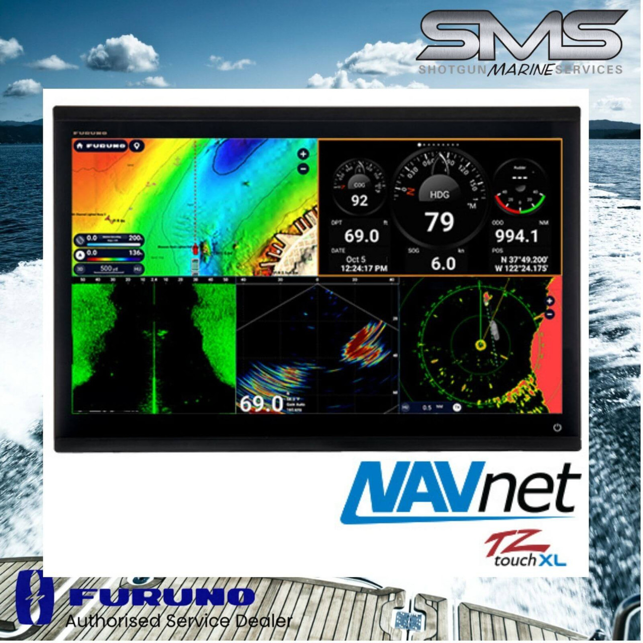 TZT24X MFD by Furuno - TZtouchXL Authorised Dealer Shotgun Marine NSW Supply and Install Port Macquarie Australia