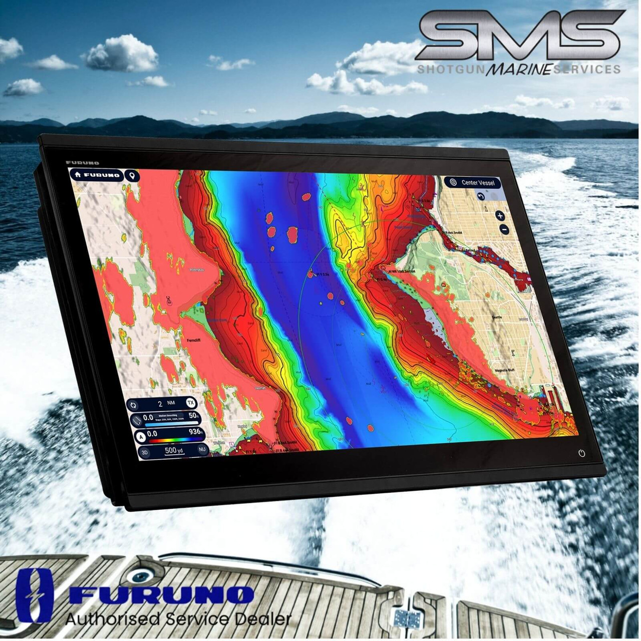 TZT24X is the largest screen in Furuno's TZtouchXL Authorised Dealer Shotgun Marine NSW