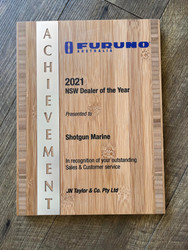 Furuno Dealer of the year 2021 - Shotgun Marine Wins another industry Award! 