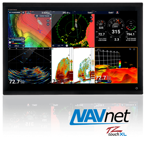 Furuno TZT4 XL 24 inch marine MFD hybrid touch and RotoKey control