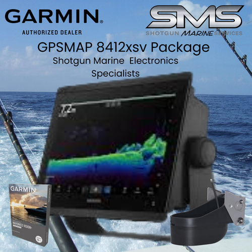 `Garmin GPSMAP 8412xsv Package proudly supplied by Shotgun Marine Services and installed by Port Macquarie Marine Services Port Macquarie NSW`