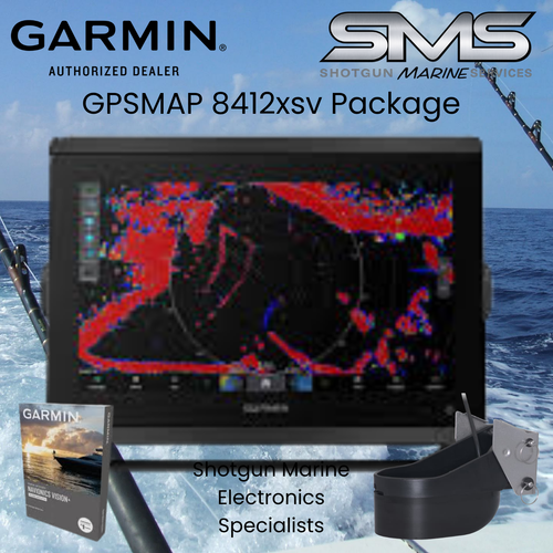 Garmin GPSMAP 8412xsv Marine Electronics Package supplied by authorised Garmin dealer Shotgun Marine Services Port Macquarie NSW