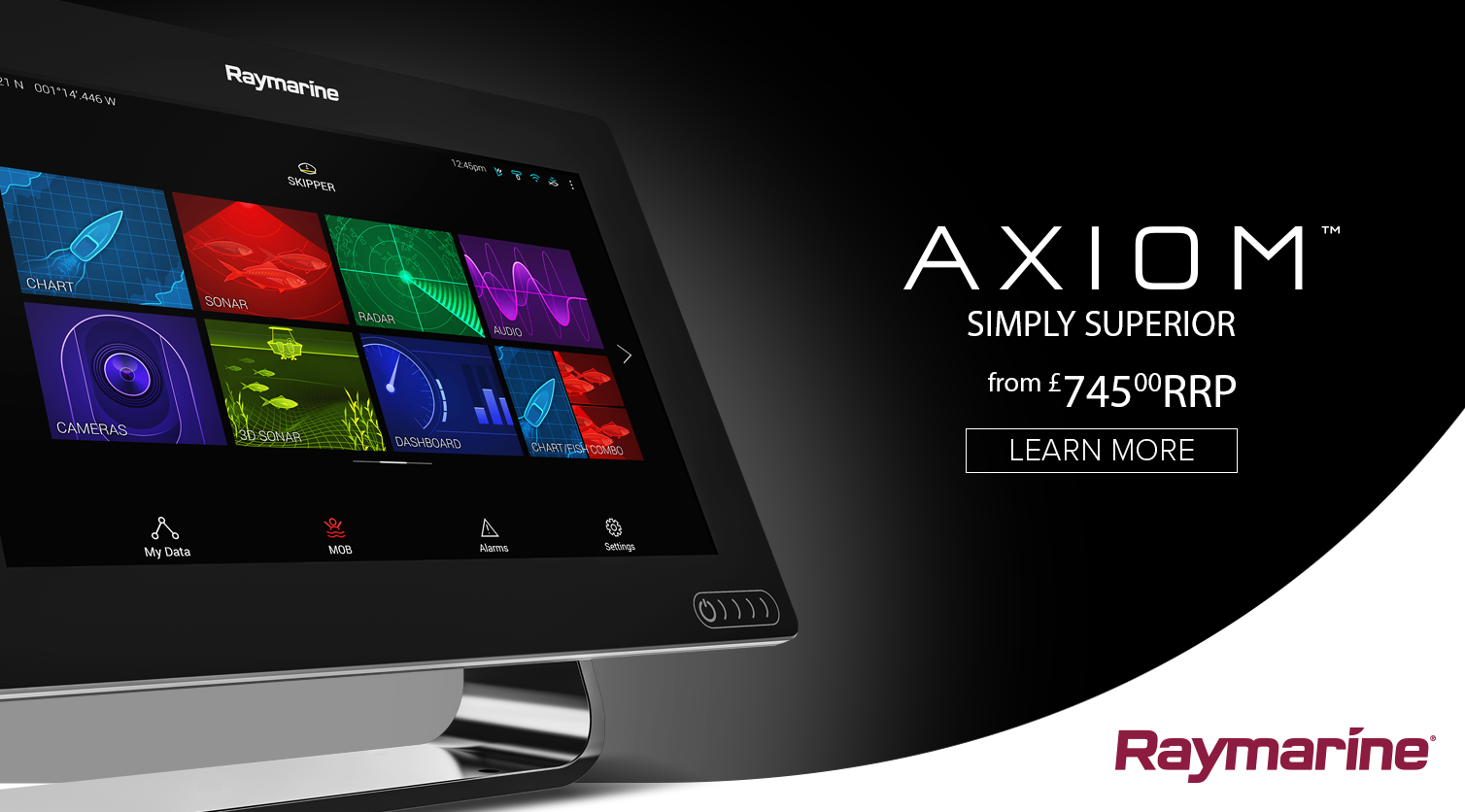 Inroducing the new Raymarine Axiom superior technology MFD
