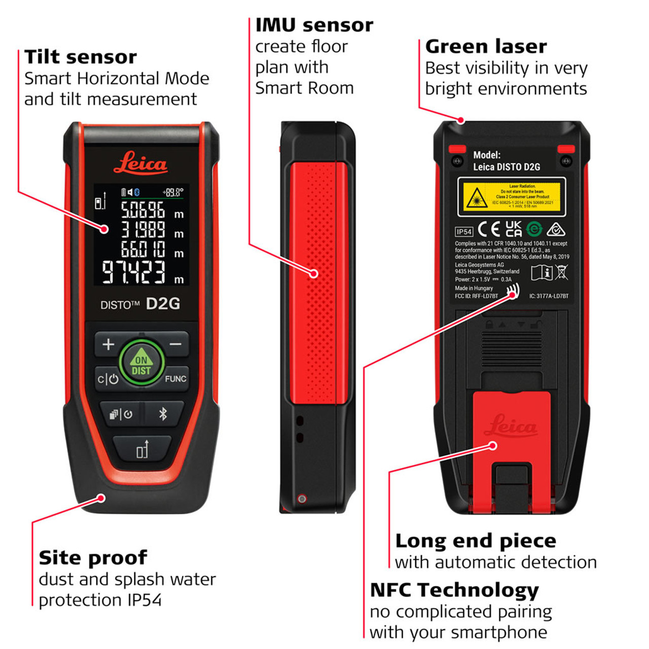 Leica DISTO D2G Laser Distance Meter