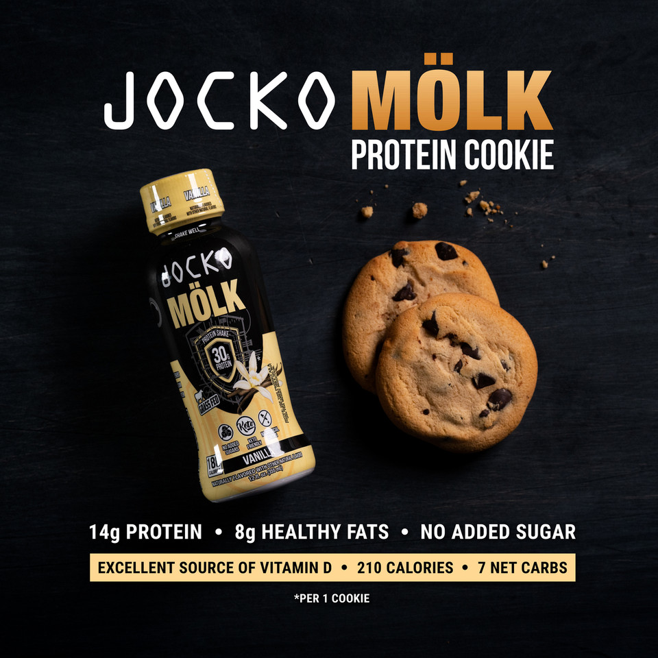 JOCKO MÖLK Chocolate Chip Protein Cookies 12 pack