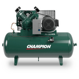 Champion HRV15F-12 15 HP 3 Ph, RPM 1800, Horizontal 120 Gallon Tank Air Compressor