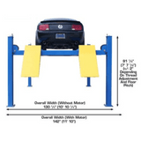 Atlas ATTD-414 14000 lb Commercial 4-Post Lift