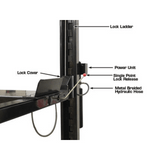 Atlas Garage PRO9000 Extra Tall/Extra Wide Portable Heavy Duty 9,000 lb. Capacity 4-Post Lift