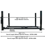 Atlas Garage PRO9000 Extra Tall/Extra Wide Portable Heavy Duty 9,000 lb. Capacity 4-Post Lift