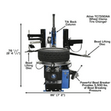 Atlas TC755 Tire Changer with Dual Arms