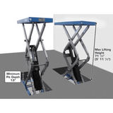 Atlas FM9SL In Ground Full-Rise 9,000 lb Capacity Scissor Lift