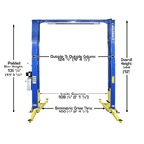 Atlas PRO-9D 9,000 lb Overhead 2-Post Lift