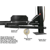 Atlas Garage PRO8000EXT 4 Post Lift + RJ35 Sliding Jacks Combo