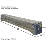 Atlas ALI Certified APEX9 4-Post Lift + RJ6 Rolling Bridge Jacks Combo