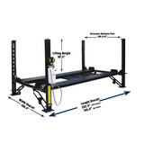 Tuxedo FP8K-DX-XLT 8,000 lb 4 Post Deluxe Storage Lift