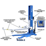 Tuxedo iMobile MSC-6KLP 6,000 lb Low Profile Mobile Single Column Lift