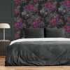 Nicole Miller Botanic Peel & Stick Black Wallpaper