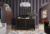 Baroque Flock Plum Wallpaper