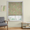 Painterly Flora Sage Roman Blind