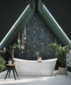 Treetop Troop Navy & Teal Wallpaper