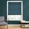Above the Canopy Midnight  Navy Roman Blind