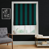 Équilibre Stripe Navy Roman Blind