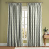 Flame Leaf Green Curtain