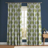 Lissome Leaf Olive Curtain