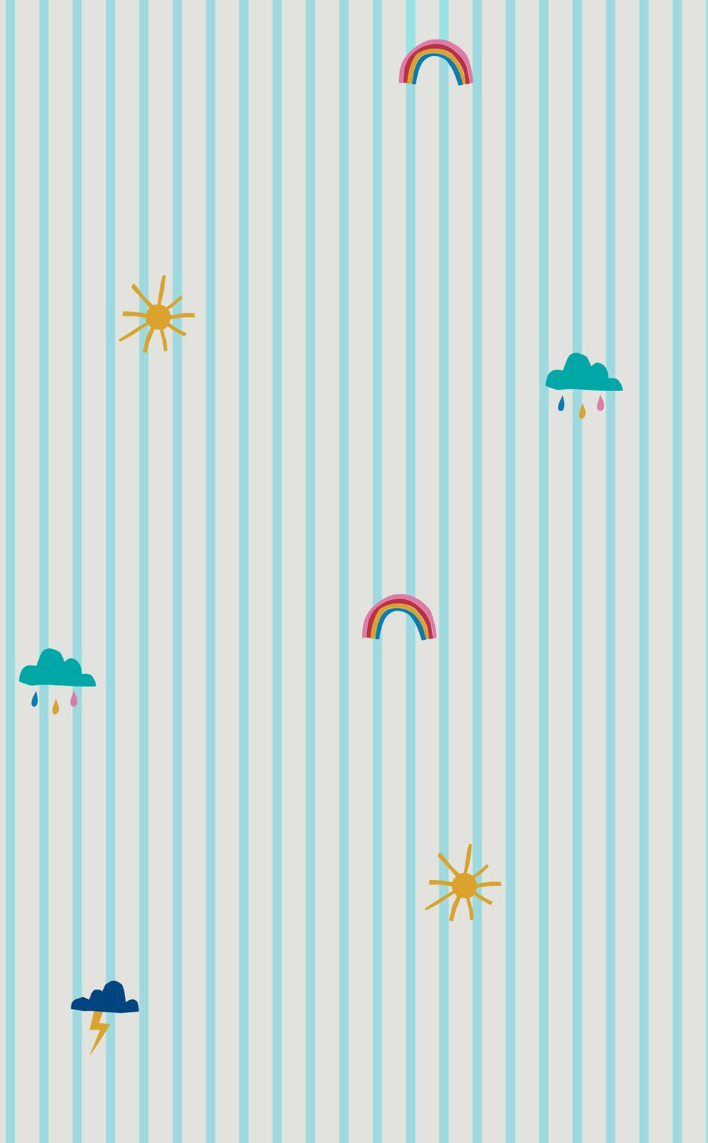 Joules Whatever the Weather Icons Haze Blue Wallpaper