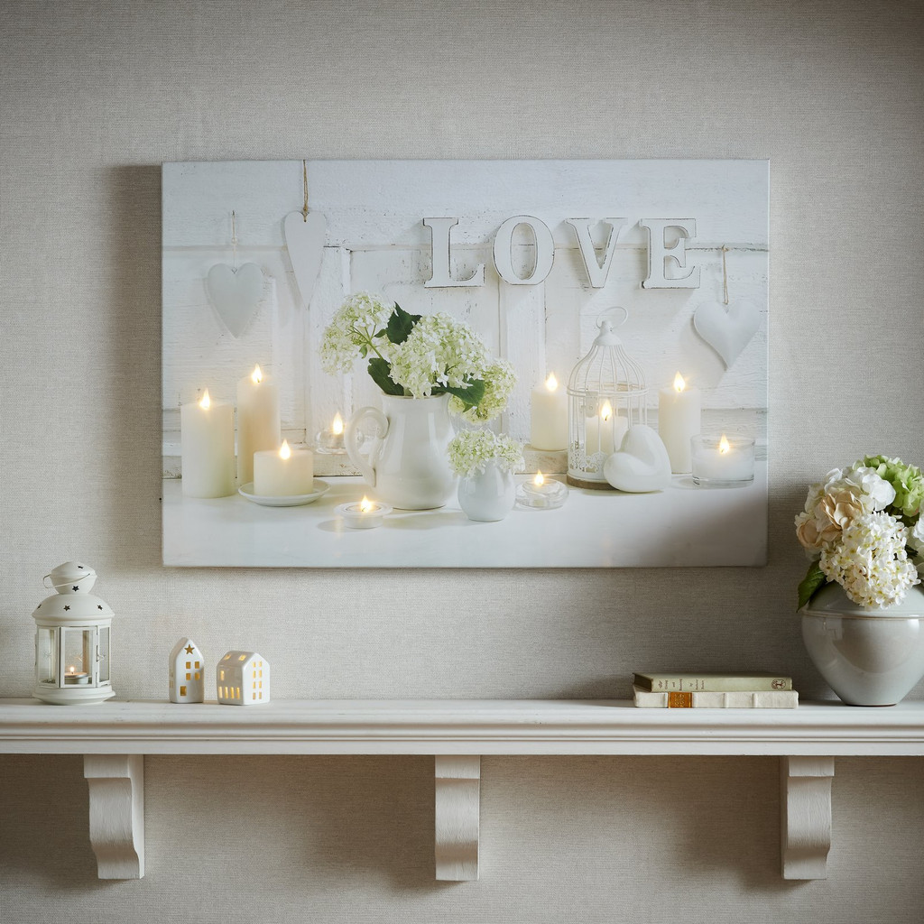 Hearts & Love LED Wall Art