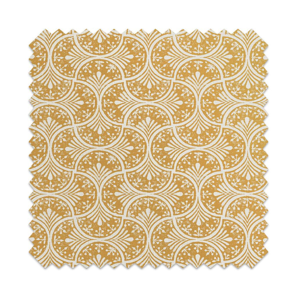 Hopwood Cottage Ochre Roman Blind