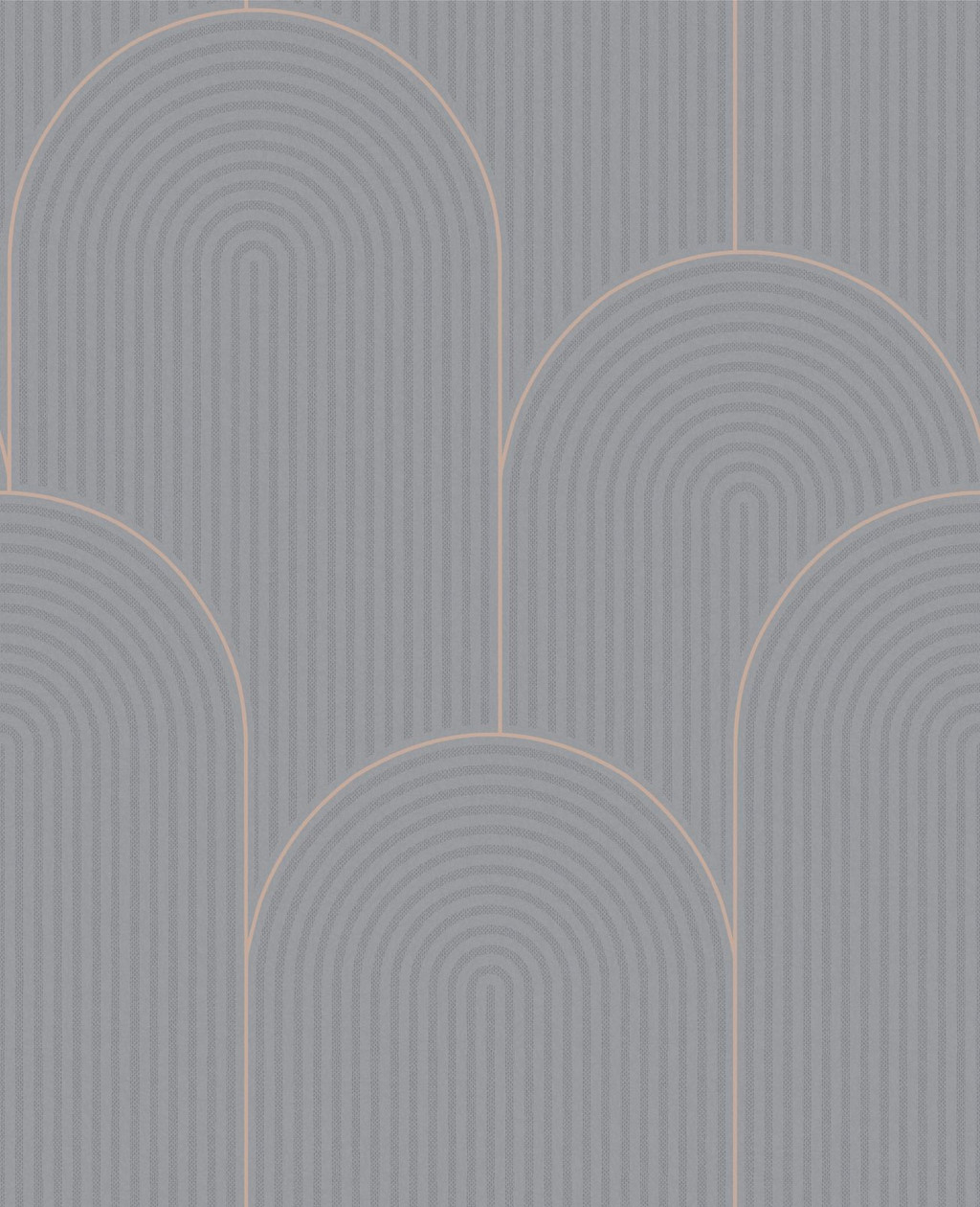 Lancet Grey & Rose Gold Wallpaper