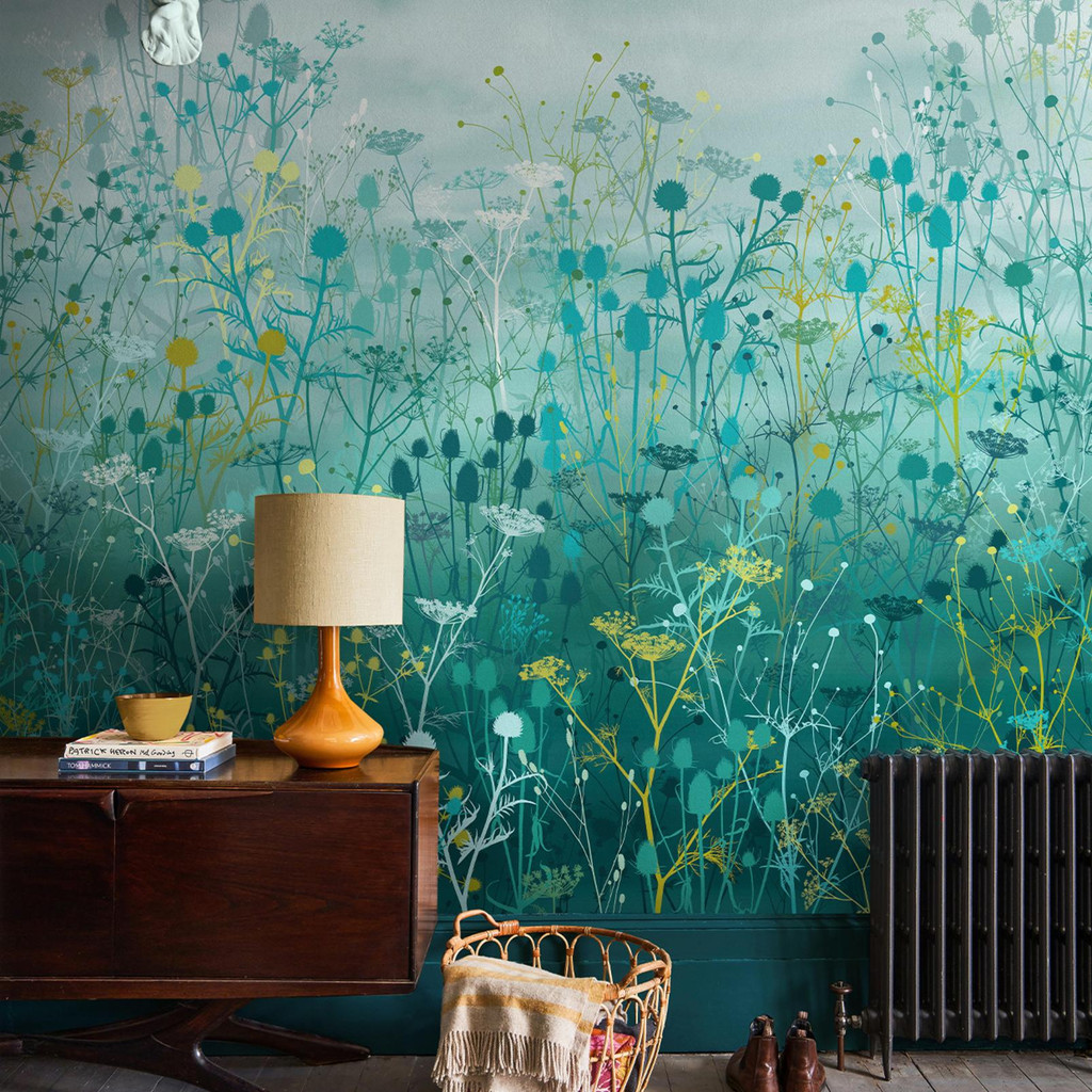 Tania's Garden Peacock Bespoke Mural