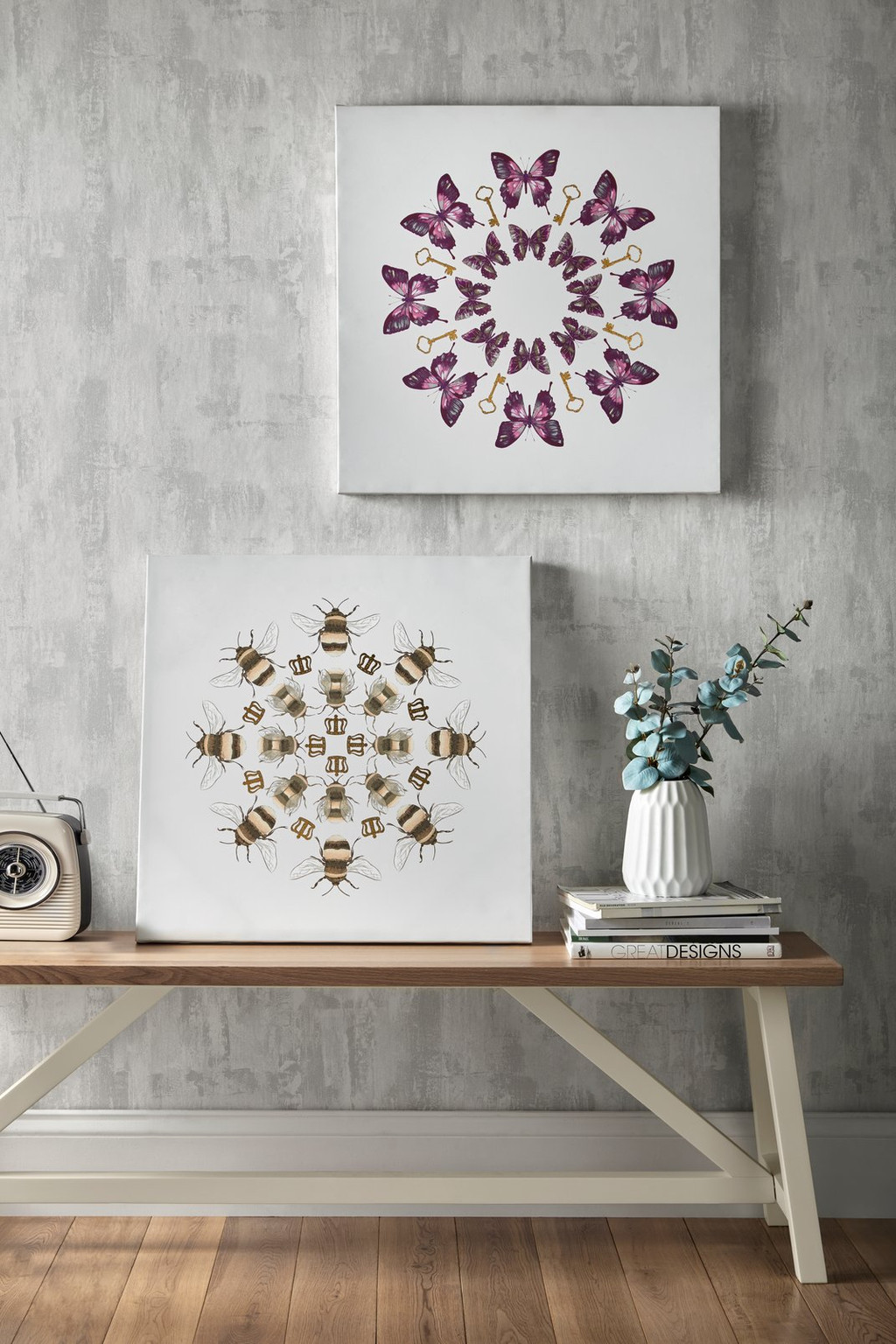 Blissful Butterflies Printed Canvas Wall Art