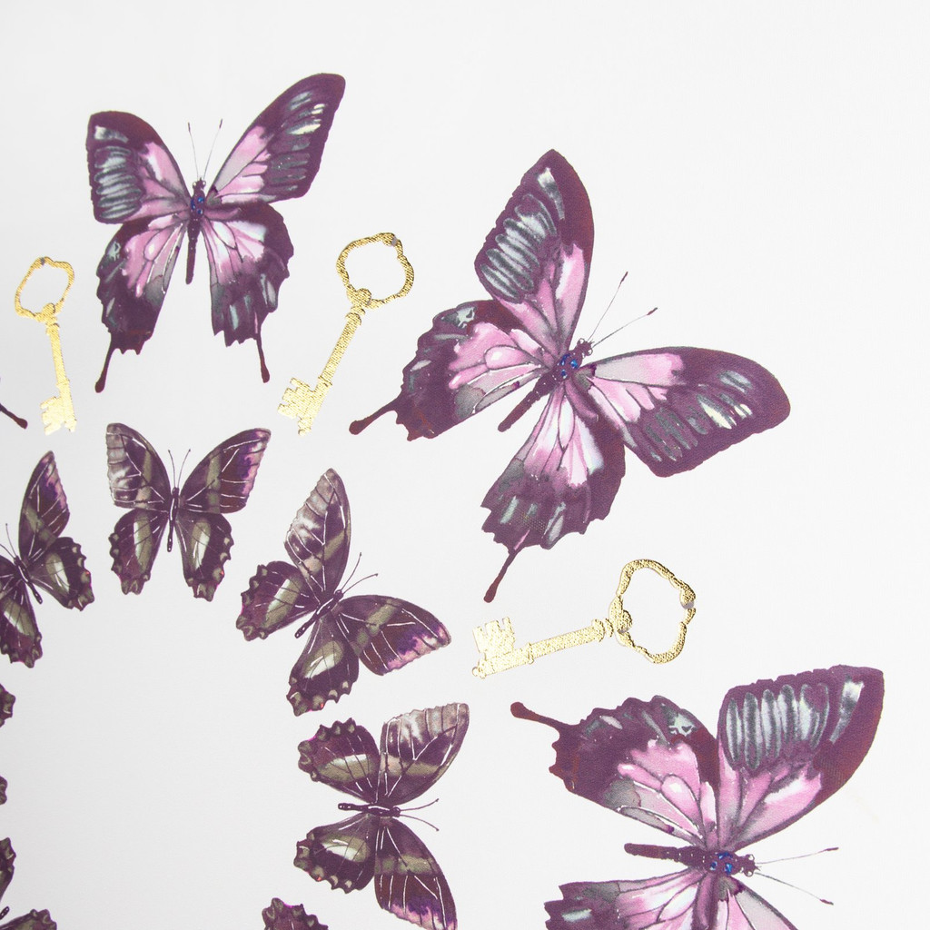 Blissful Butterflies Printed Canvas Wall Art