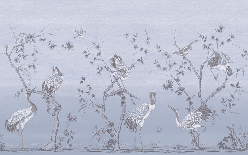 Grazing Cranes Sky Bespoke Mural - 124785_TILE_01.jpg
