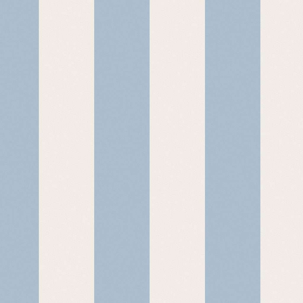 Cath Kidston Canopy Stripe Blue Wallpaper