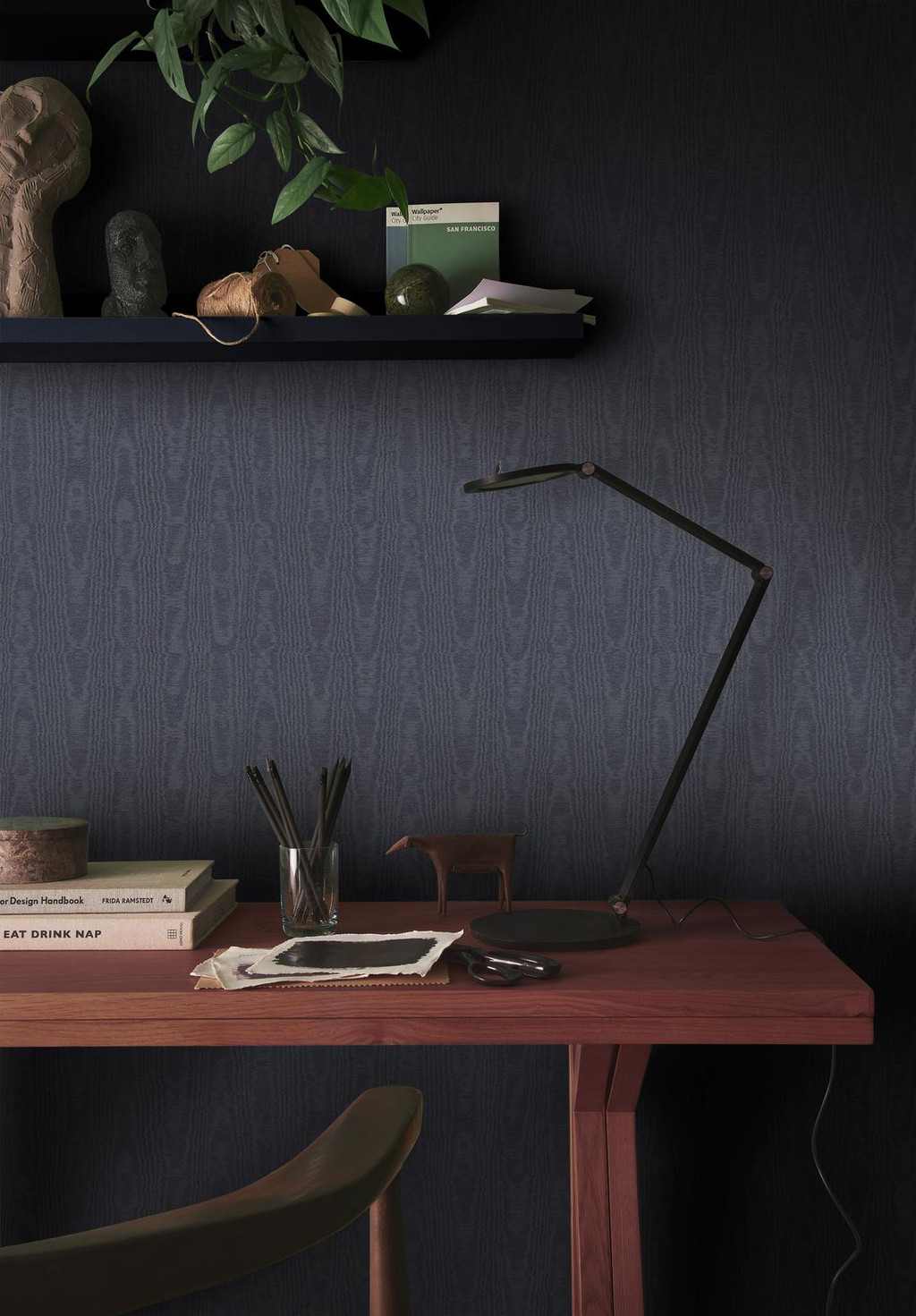 Moire Navy Wallpaper - 143241_ROOMSET_01.jpg