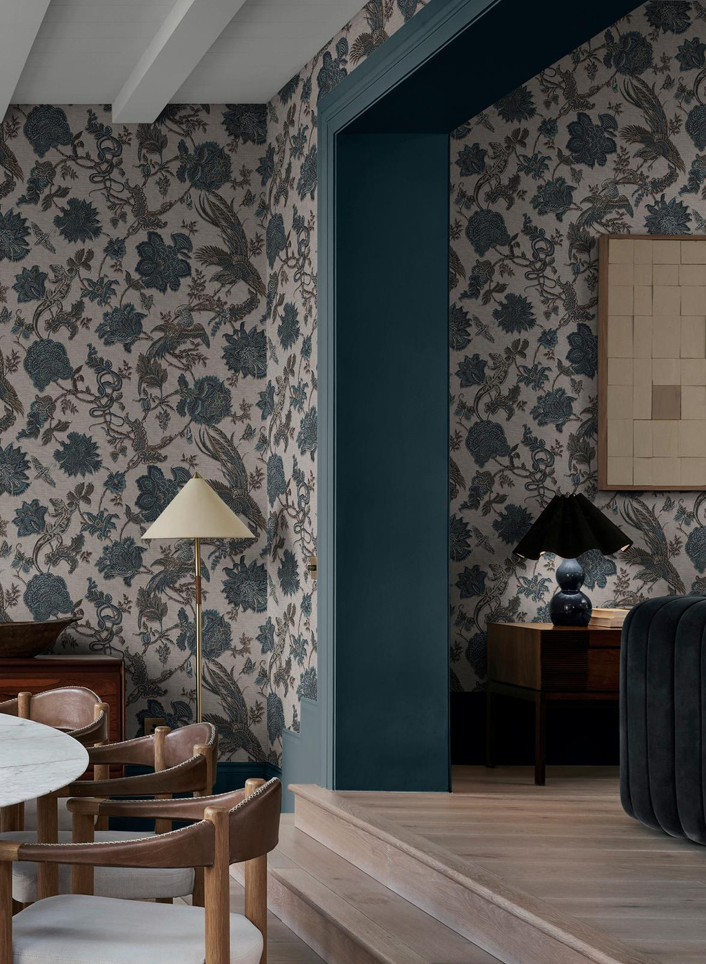 Eternal Weave Denim Wallpaper - 143240_ROOMSET_01.jpg