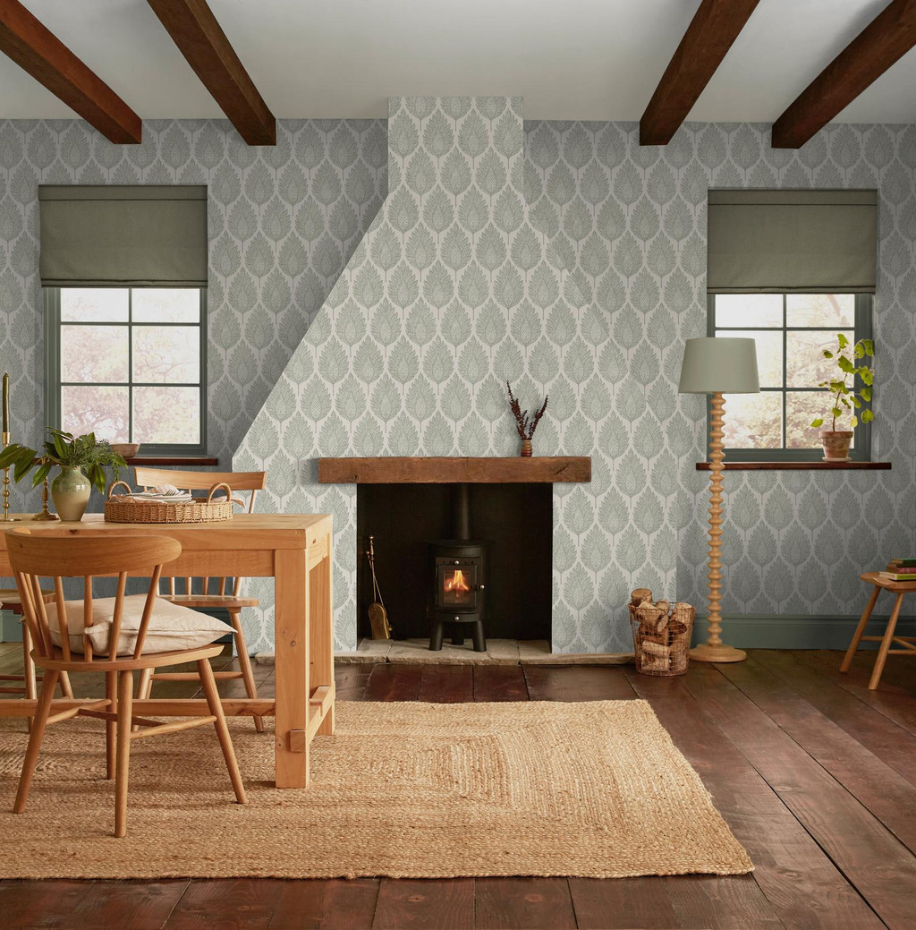 Flame Leaf Neutral Wallpaper - 142307_ROOMSET_01.jpg