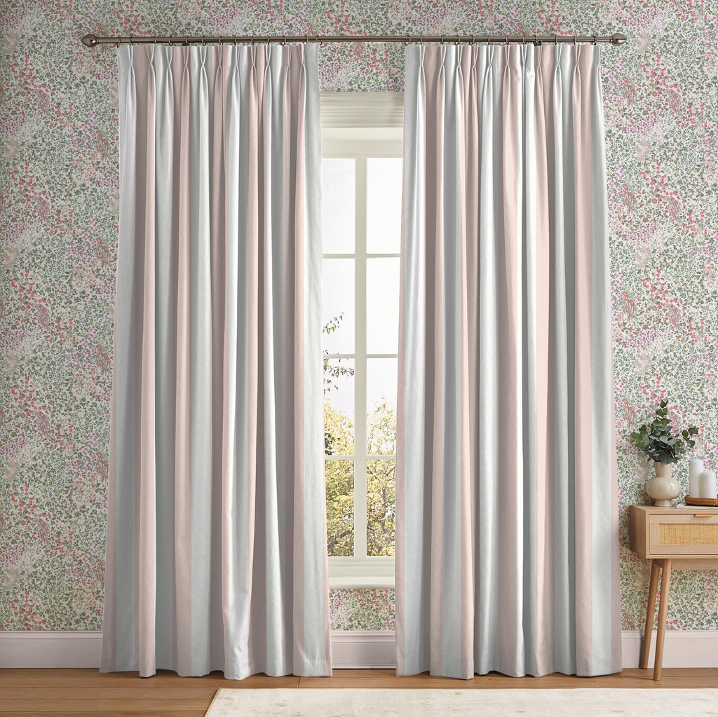 Équilibre Stripe Pink Curtain - 142558cur_ROOMSET_01.jpg