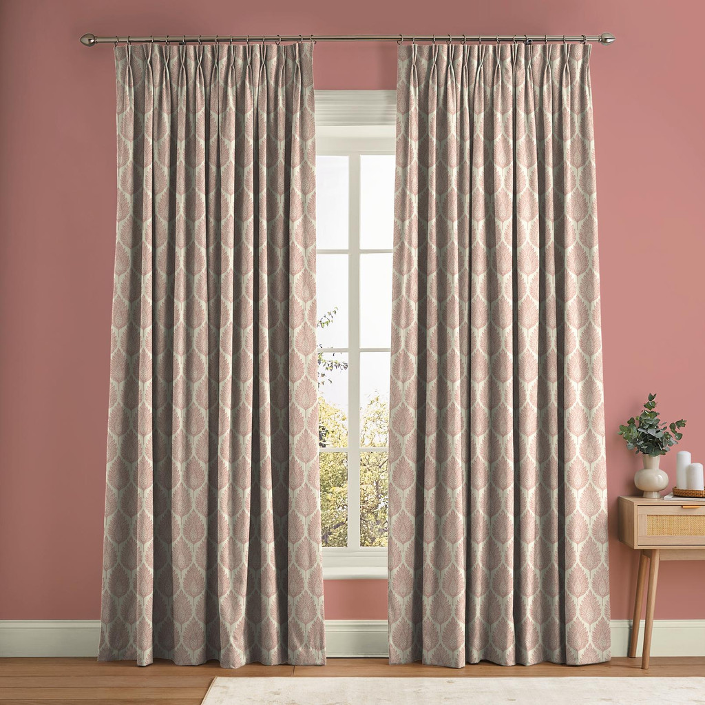 Flame Leaf Pink Curtain - 142546cur_ROOMSET_01.jpg