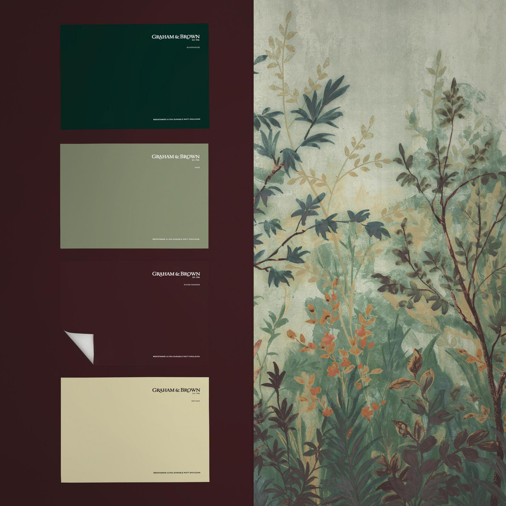 Forest in Bloom Evergreen Bespoke Mural - 142984_FLATLAY_01.jpg