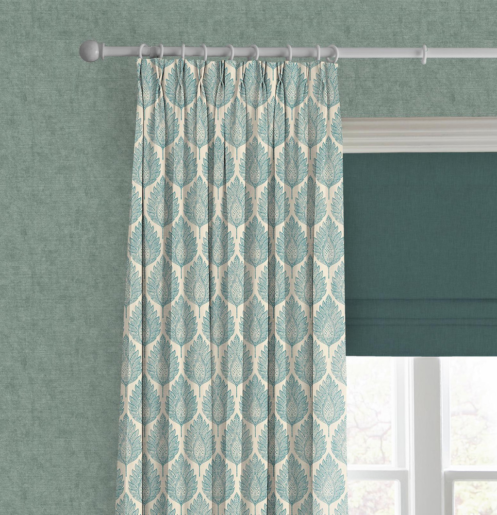 Flame Leaf Teal Curtain - 142548cur_CAMEO_01.jpg