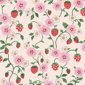 Cath Kidston Strawberry Spring Wallpaper
