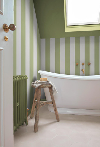 Quartet Stripe Green Wallpaper - 131443_ ROOMSET_01.jpg