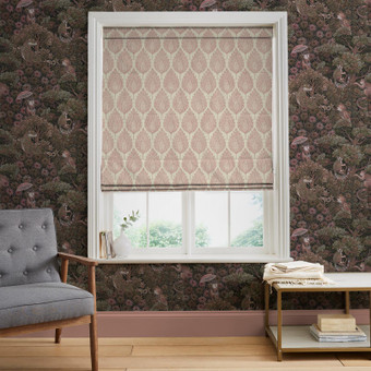 Flame Leaf Pink Roman Blind - 142546rom_ROOMSET_01.jpg