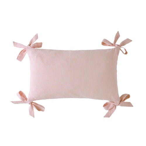 Laura Ashley Flaxley Stripe Pink Cushion